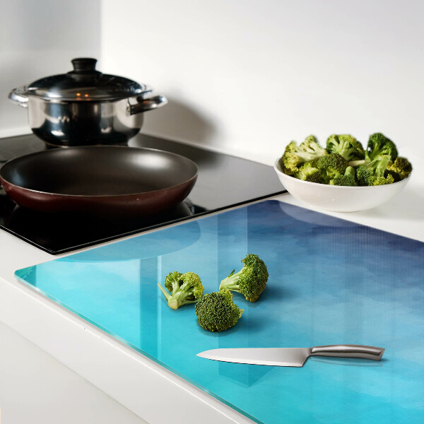 Szklana deska do krojenia Przezroczysta mgła w odcieniach niebieskiego