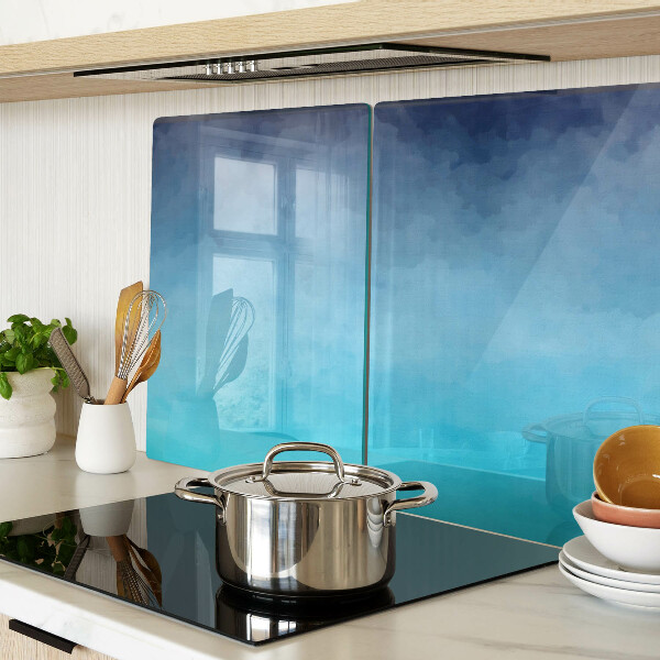 Szklana deska do krojenia Przezroczysta mgła w odcieniach niebieskiego