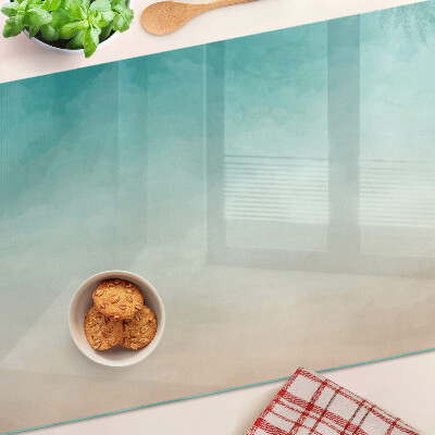 Szklana deska do krojenia Gradient w odcieniach niebieskiego i pomarańczowego