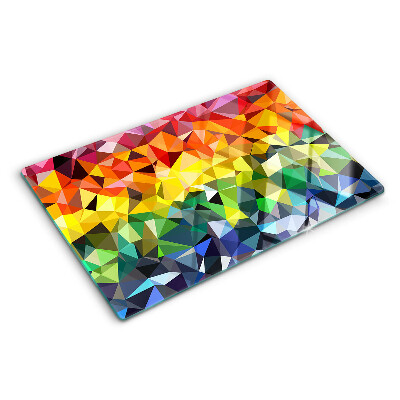 Tabla de cocina Mosaico colorido de triángulos