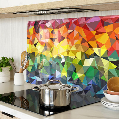 Tabla de cocina Mosaico colorido de triángulos
