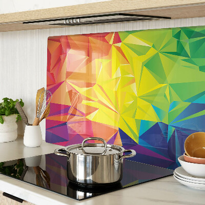 Szklana deska do krojenia Geometria kolorowa