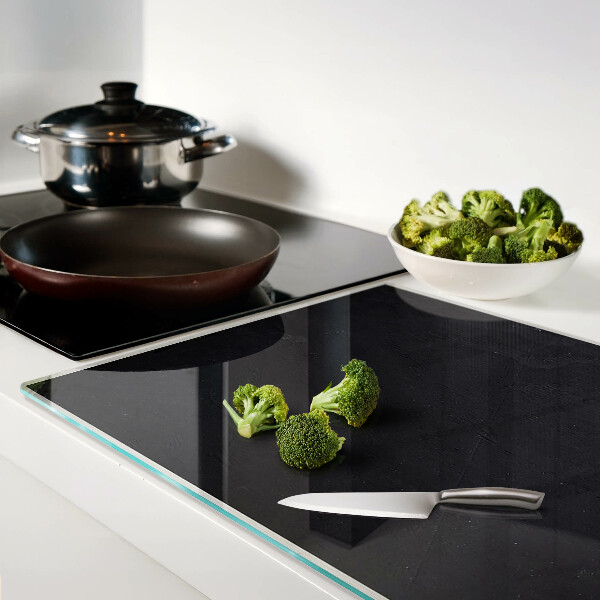 Szklana deska do krojenia Czarna marmurowa tekstura