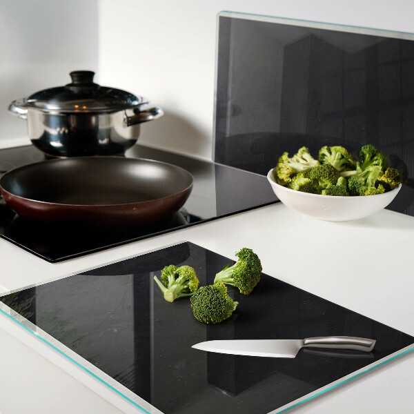 Tabla de cocina Textura de mármol negro