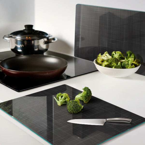 Tabla de cortar de cristal Geometría de líneas y sombras