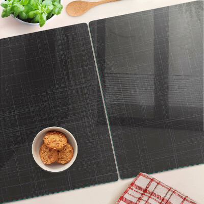 Tabla de cortar de cristal Geometría de líneas y sombras