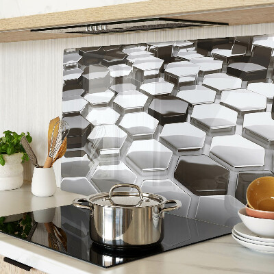 Tabla de cocina Estructuras hexagonales en tonos de gris