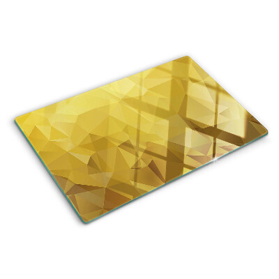 Tabla para cortar Geometría en tonos dorados