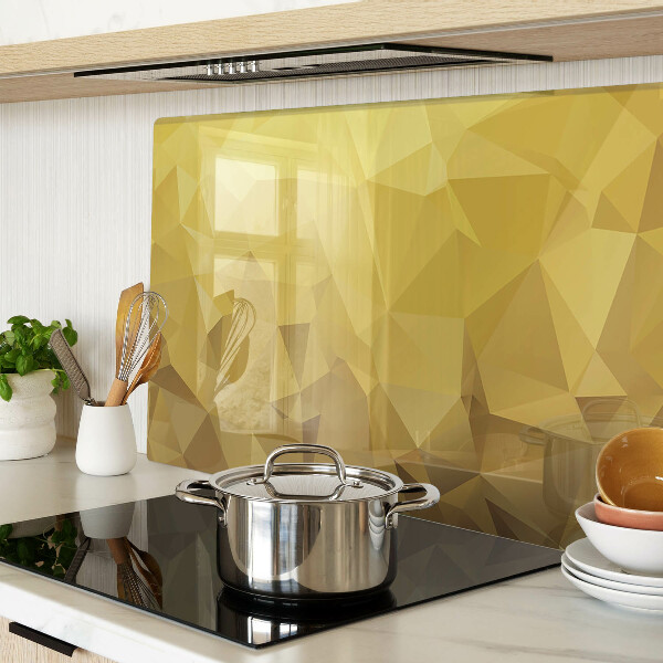 Tabla para cortar Geometría en tonos dorados