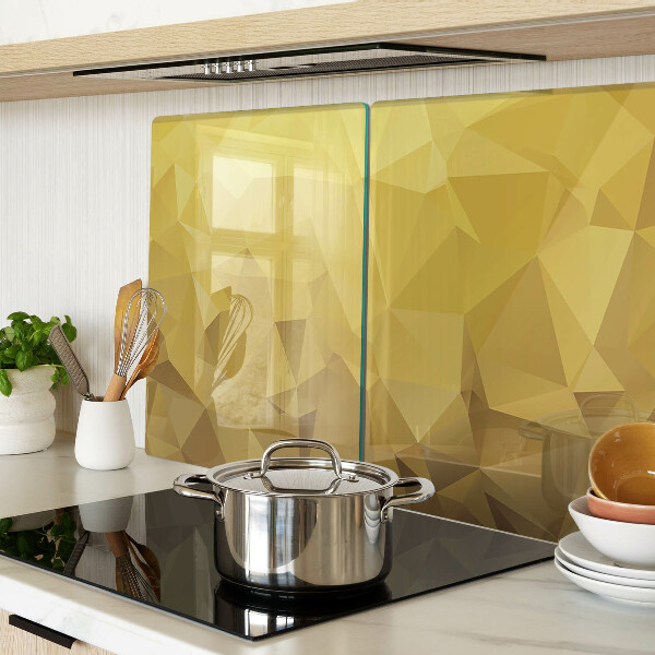 Tabla para cortar Geometría en tonos dorados