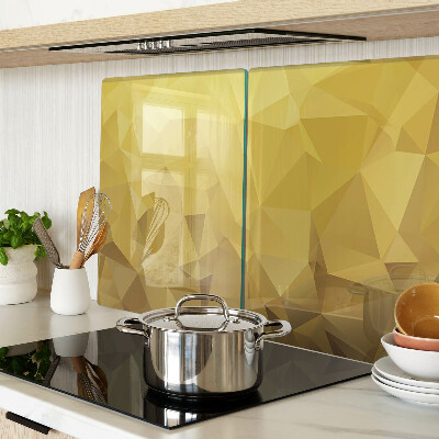 Tabla para cortar Geometría en tonos dorados