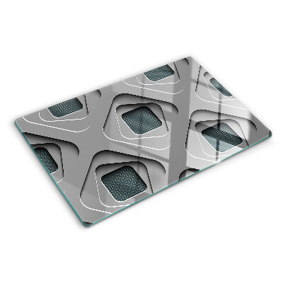 Tabla de cocina Patrones geométricos en tonos de gris