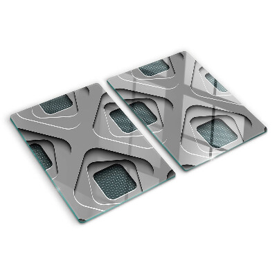 Tabla de cocina Patrones geométricos en tonos de gris