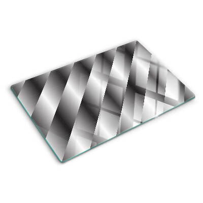 Tabla para cortar Patrones geométricos en tonos de gris