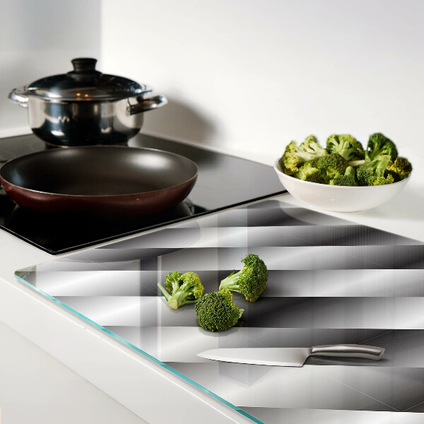 Tabla para cortar Patrones geométricos en tonos de gris