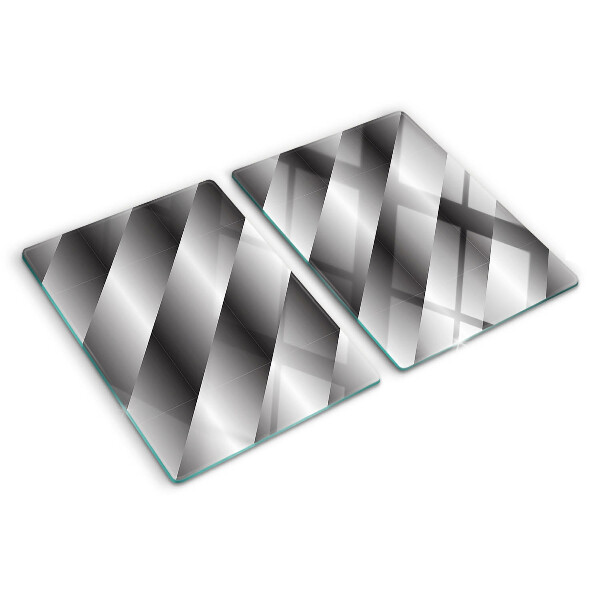 Tabla para cortar Patrones geométricos en tonos de gris