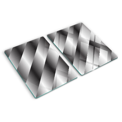 Tabla para cortar Patrones geométricos en tonos de gris