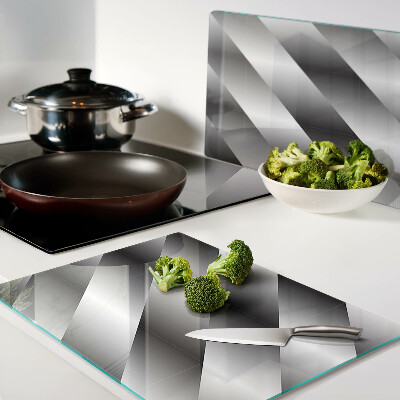 Tabla para cortar Patrones geométricos en tonos de gris