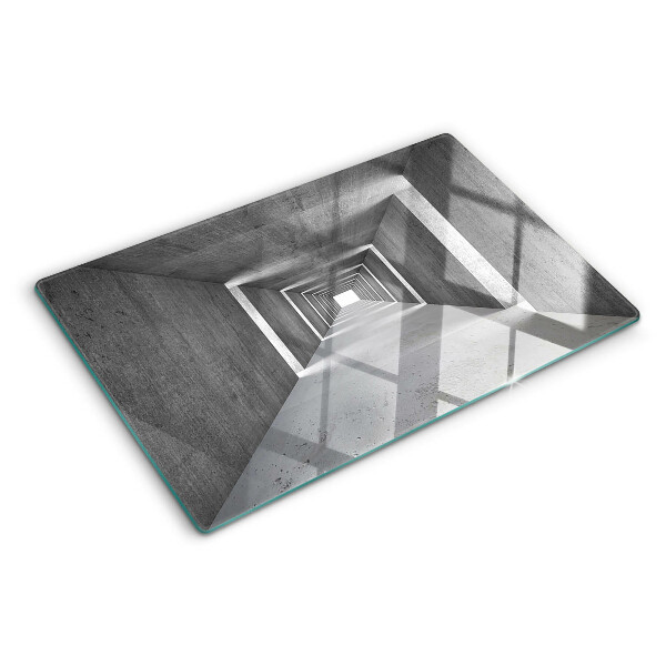 Tabla de cortar de cristal Túnel arquitectónico en tonos grises