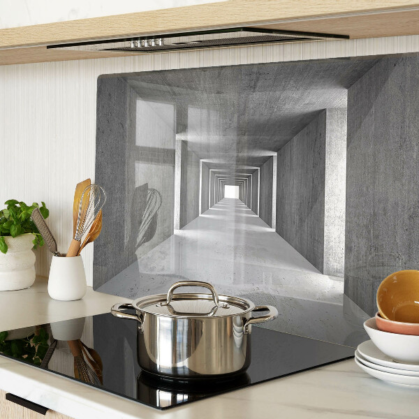 Deska kuchenna szklana Architektoniczny tunel w odcieniach szarości