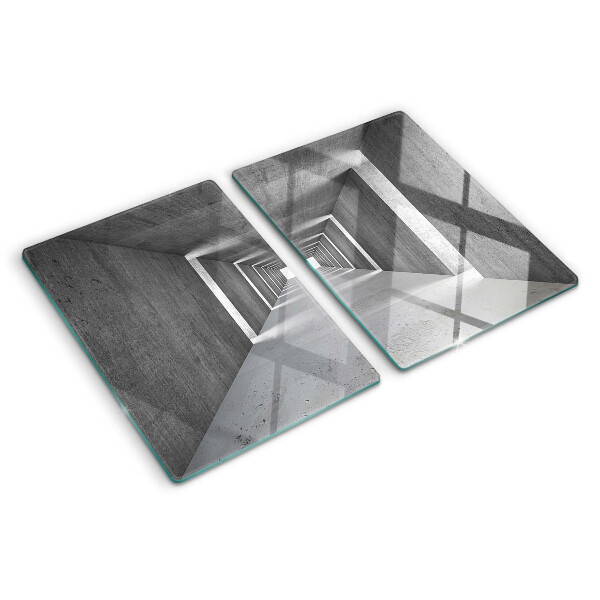 Deska kuchenna szklana Architektoniczny tunel w odcieniach szarości