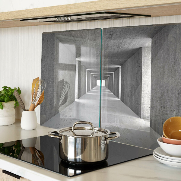 Tabla de cortar de cristal Túnel arquitectónico en tonos grises