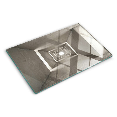 Tabla de cocina Interior geométrico con efecto de profundidad.