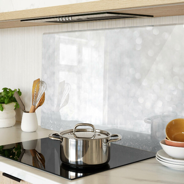 Tabla de cortar de cristal Bokeh brillante con efecto de luz