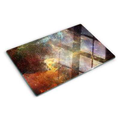 Tabla de cortar de cristal Paisaje galáctico cósmico