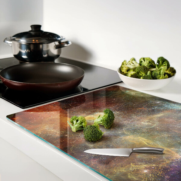 Tabla de cortar de cristal Paisaje galáctico cósmico