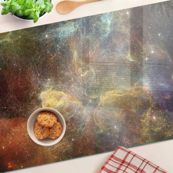Tabla de cortar de cristal Paisaje galáctico cósmico