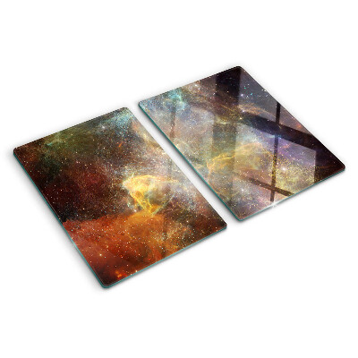 Tabla de cortar de cristal Paisaje galáctico cósmico