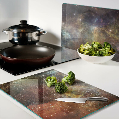 Tabla de cortar de cristal Paisaje galáctico cósmico