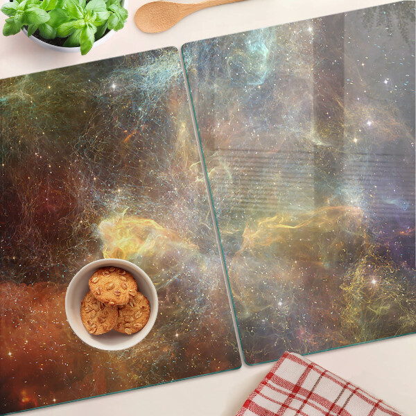 Tabla de cortar de cristal Paisaje galáctico cósmico