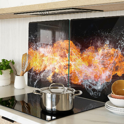 Tabla de cortar Fuego y agua