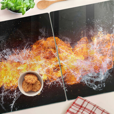 Tabla de cortar Fuego y agua