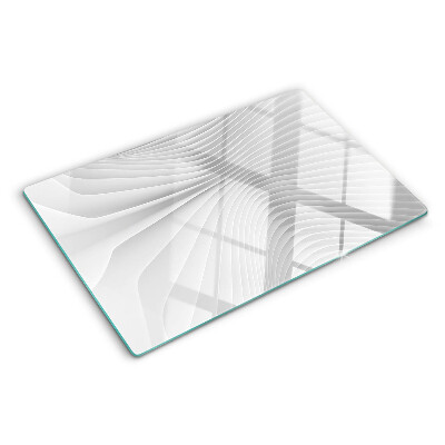 Szklana deska do krojenia Fale i linie w odcieniach szarości