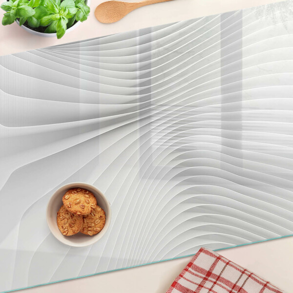 Tabla para cortar Ondas y líneas en tonos de gris.