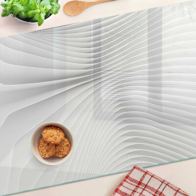 Tabla para cortar Ondas y líneas en tonos de gris.