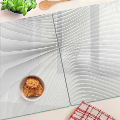 Tabla para cortar Ondas y líneas en tonos de gris.