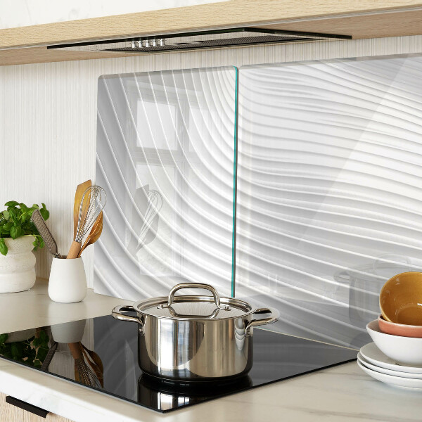 Szklana deska do krojenia Fale i linie w odcieniach szarości