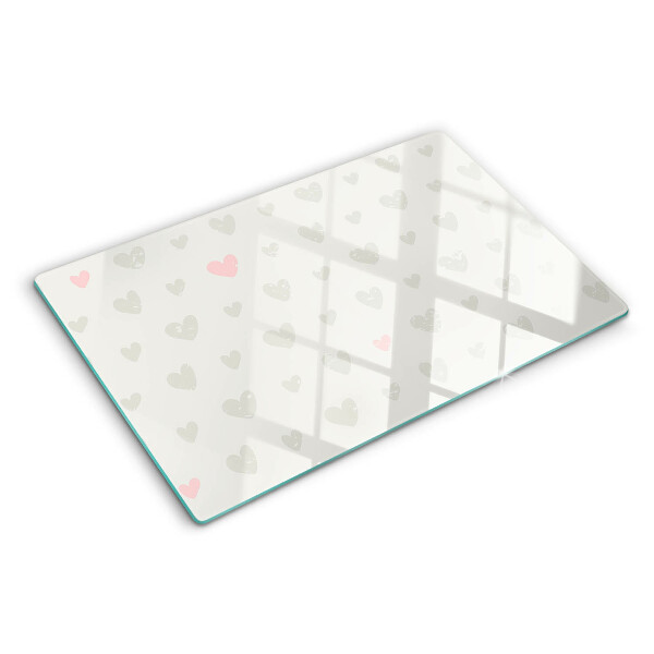 Tabla de cortar Corazones en diferentes colores