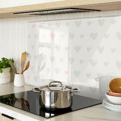 Szklana deska do krojenia Serduszka w różnych kolorach