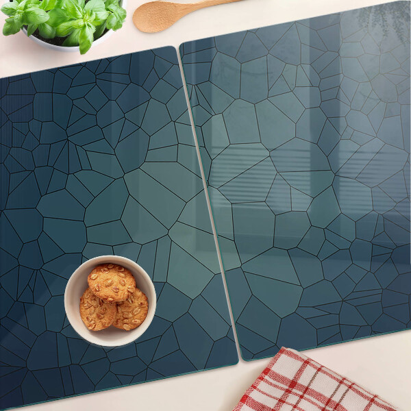 Tabla de cortar de cristal Patrón de mosaico