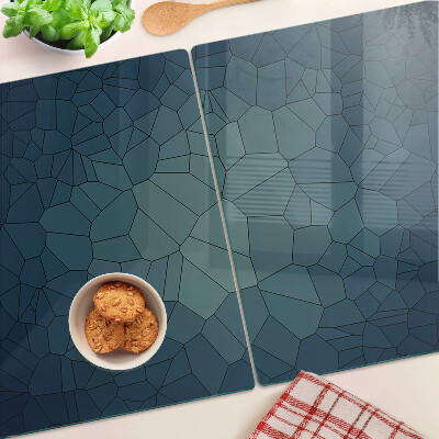 Tabla de cortar de cristal Patrón de mosaico