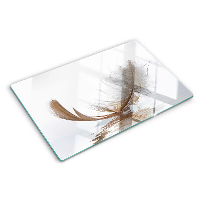 Tabla de cortar Una pluma contra el agua