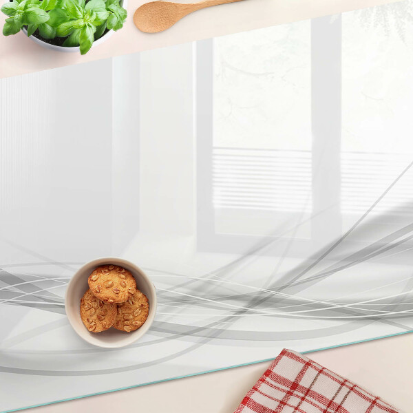 Szklana deska kuchenna Abstrakcyjne linie i fale