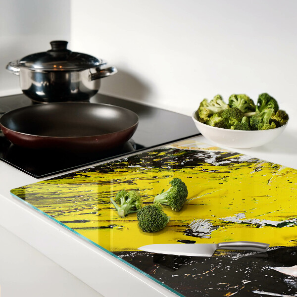 Tabla de cortar de cristal Paisaje abstracto en colores intensos