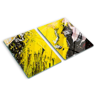 Tabla de cortar de cristal Paisaje abstracto en colores intensos