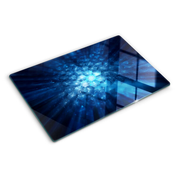 Tabla de cortar rayos de luz azul